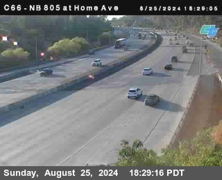 NB 805 at Home Ave (On Ramp)