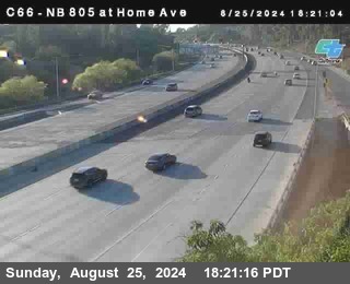 NB 805 at Home Ave (On Ramp)