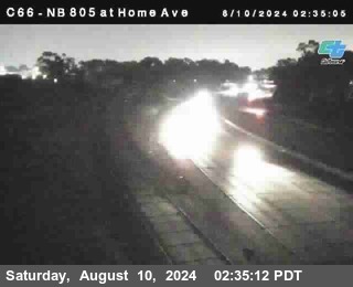 NB 805 at Home Ave (On Ramp)