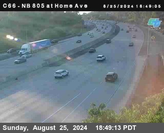 NB 805 at Home Ave (On Ramp)