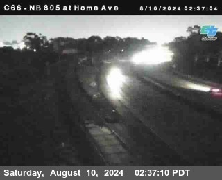 NB 805 at Home Ave (On Ramp)