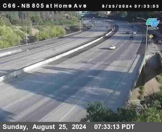 NB 805 at Home Ave (On Ramp)