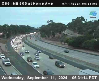 NB 805 at Home Ave (On Ramp)