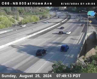 NB 805 at Home Ave (On Ramp)