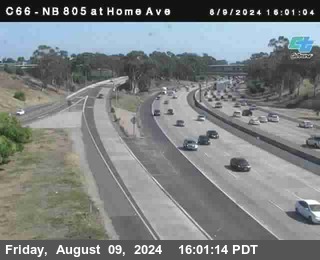 NB 805 at Home Ave (On Ramp)