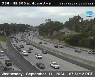 NB 805 at Home Ave (On Ramp)