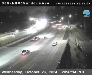 NB 805 at Home Ave (On Ramp)