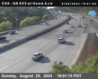 NB 805 at Home Ave (On Ramp)