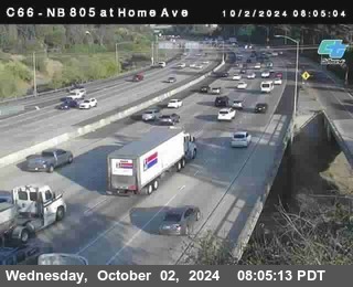 NB 805 at Home Ave (On Ramp)