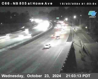 NB 805 at Home Ave (On Ramp)