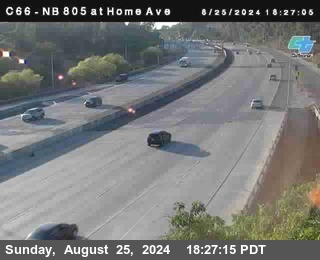 NB 805 at Home Ave (On Ramp)