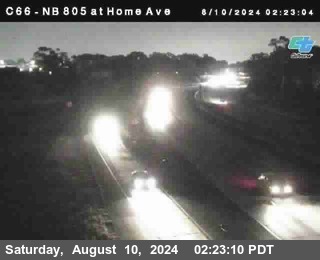 NB 805 at Home Ave (On Ramp)