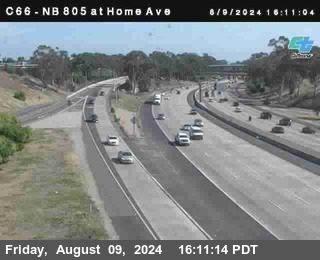 NB 805 at Home Ave (On Ramp)