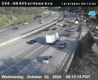 NB 805 at Home Ave (On Ramp)