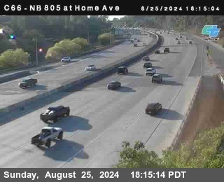 NB 805 at Home Ave (On Ramp)