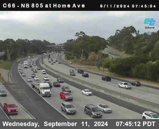 NB 805 at Home Ave (On Ramp)