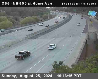 NB 805 at Home Ave (On Ramp)