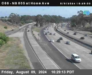 NB 805 at Home Ave (On Ramp)