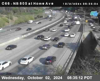 NB 805 at Home Ave (On Ramp)