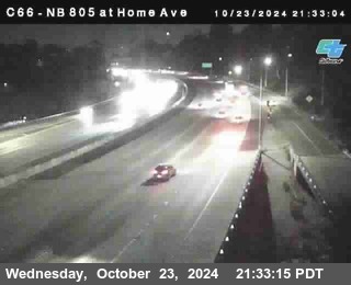 NB 805 at Home Ave (On Ramp)