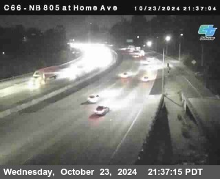 NB 805 at Home Ave (On Ramp)