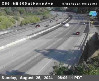 NB 805 at Home Ave (On Ramp)