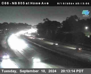 NB 805 at Home Ave (On Ramp)