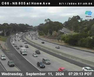 NB 805 at Home Ave (On Ramp)