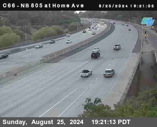 NB 805 at Home Ave (On Ramp)