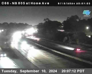 NB 805 at Home Ave (On Ramp)