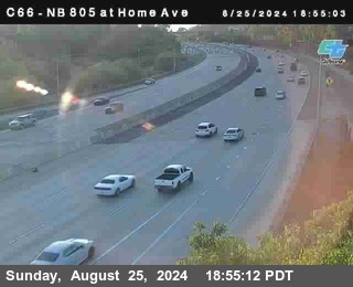 NB 805 at Home Ave (On Ramp)