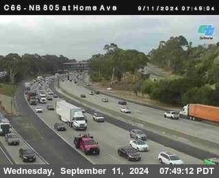 NB 805 at Home Ave (On Ramp)