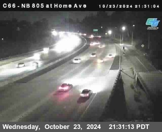 NB 805 at Home Ave (On Ramp)