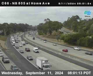 NB 805 at Home Ave (On Ramp)