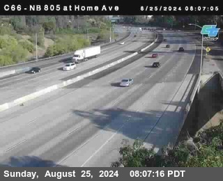 NB 805 at Home Ave (On Ramp)