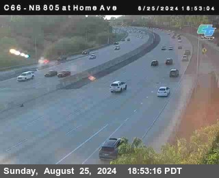 NB 805 at Home Ave (On Ramp)