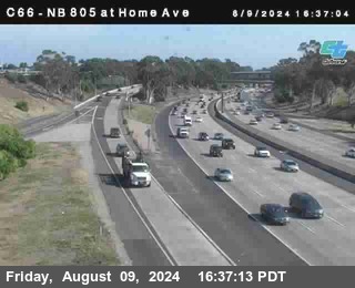 NB 805 at Home Ave (On Ramp)