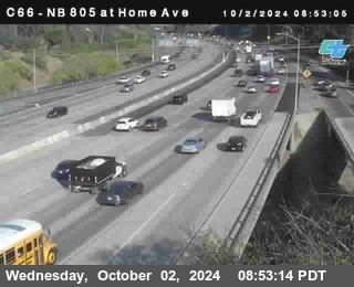 NB 805 at Home Ave (On Ramp)