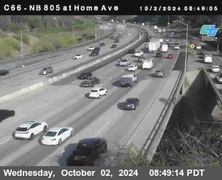 NB 805 at Home Ave (On Ramp)