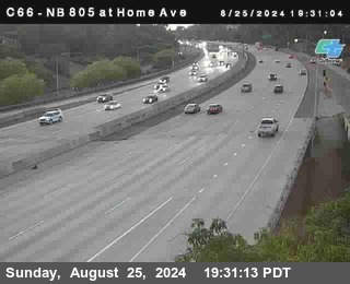 NB 805 at Home Ave (On Ramp)