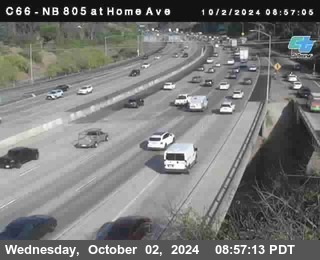 NB 805 at Home Ave (On Ramp)