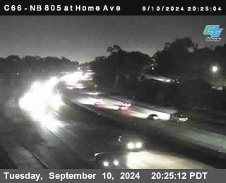 NB 805 at Home Ave (On Ramp)