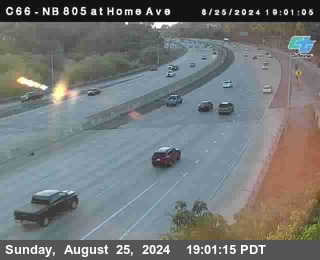 NB 805 at Home Ave (On Ramp)