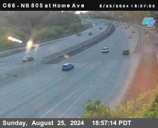 NB 805 at Home Ave (On Ramp)