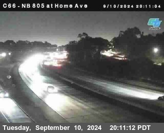 NB 805 at Home Ave (On Ramp)