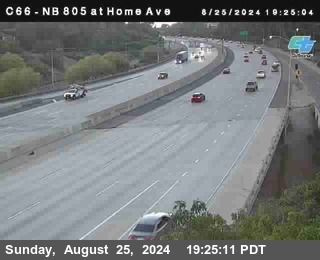 NB 805 at Home Ave (On Ramp)