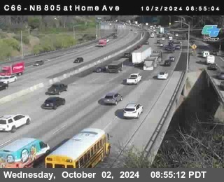 NB 805 at Home Ave (On Ramp)