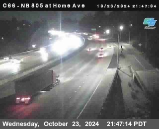 NB 805 at Home Ave (On Ramp)