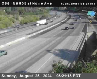 NB 805 at Home Ave (On Ramp)