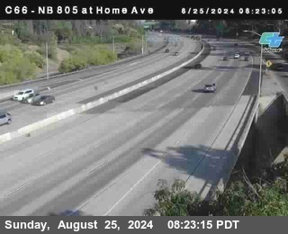 NB 805 at Home Ave (On Ramp)